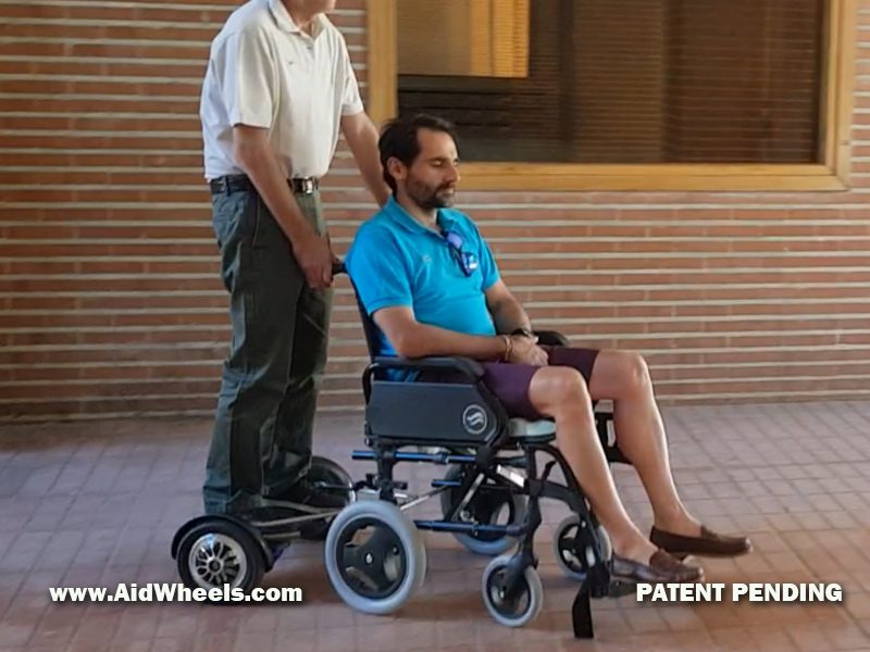 How to push the wheelchair?